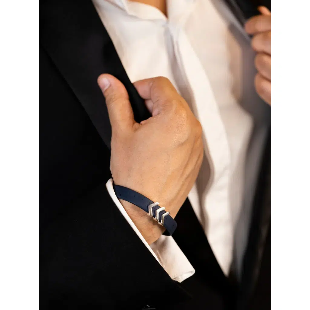 Rise Mens Bracelet in Navy Blue and