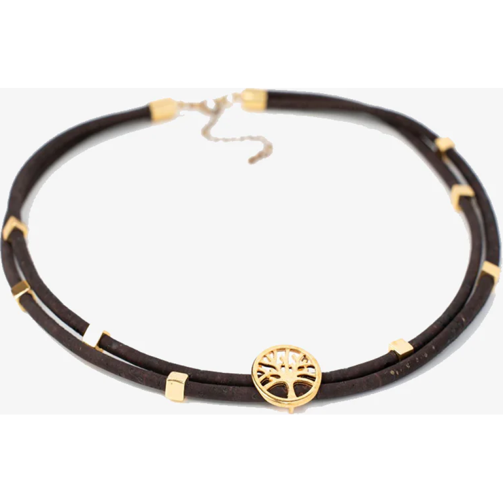 Tree of Life Cork Choker Necklace w