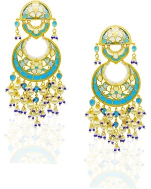 Feroza Chandbali Earrings