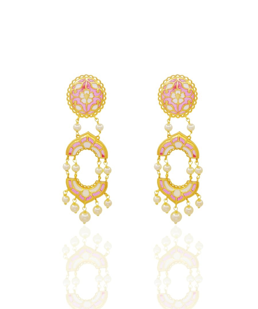 Arshia Gulaabi Dangle Earrings