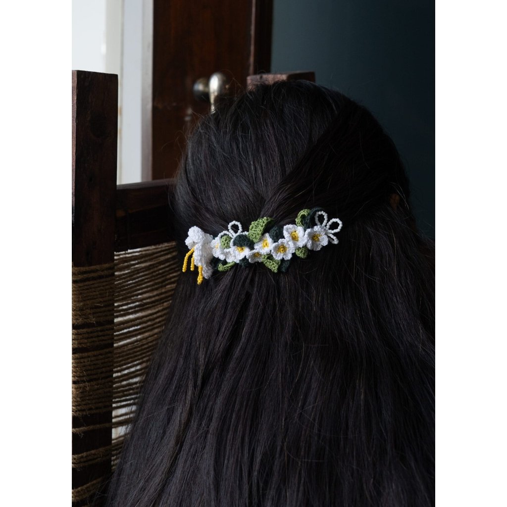White Daisies Hair Comb