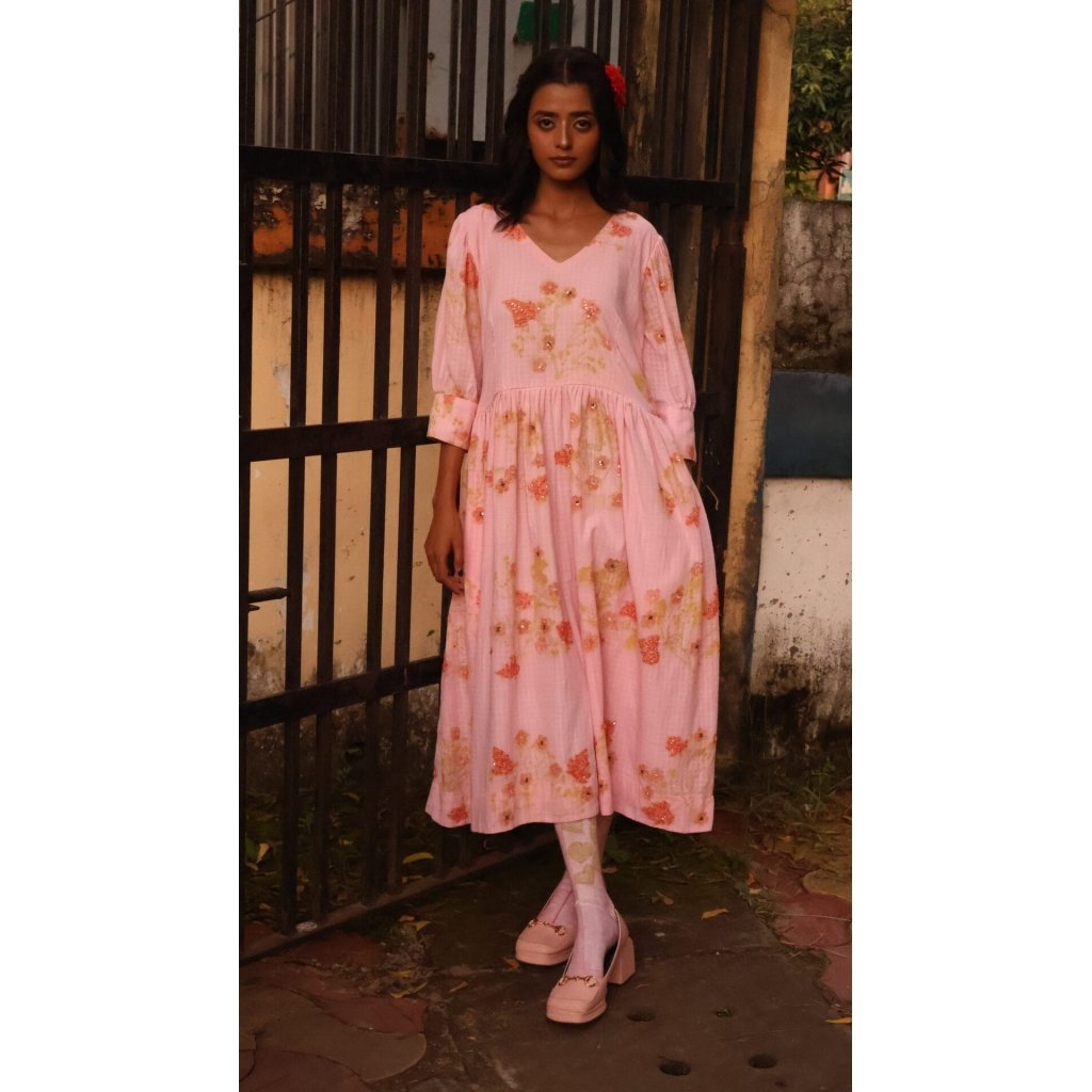 Pink bloom dress
