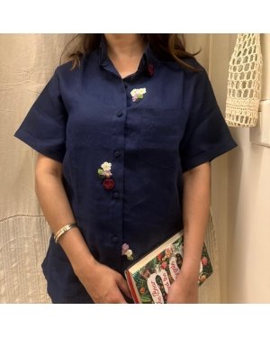 Indigo Fleur Shirt