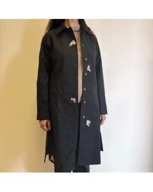 Noir Straight Fit Woollen Jacket