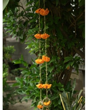 Tangerine Marigold Hangings-Set of 2