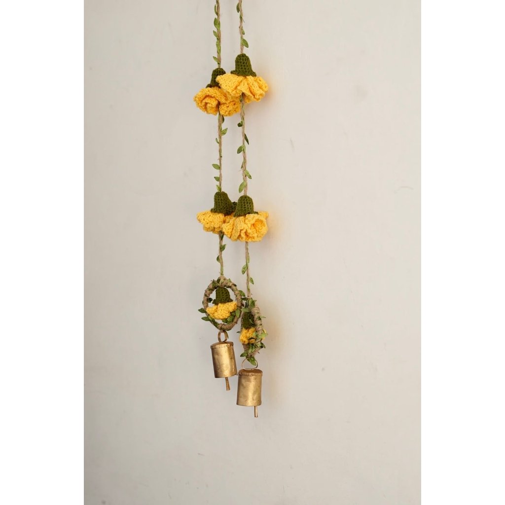 Yellow Marigold Hangings-Set of 2