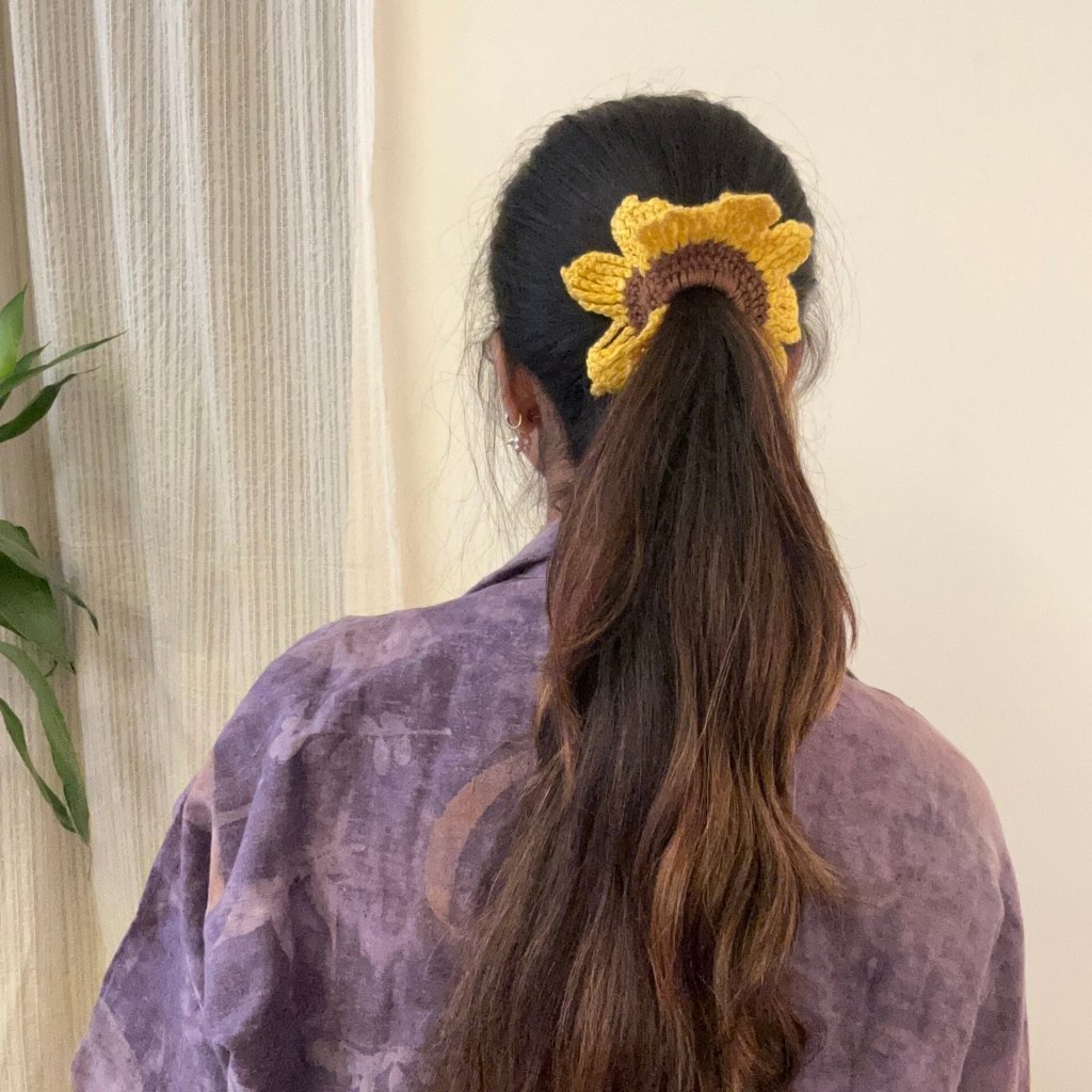 Sunflower Scrunchie