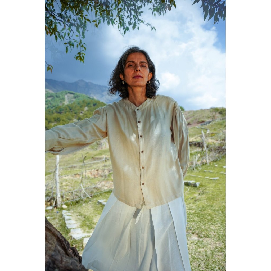 Lotus Silk Victorian Shirt