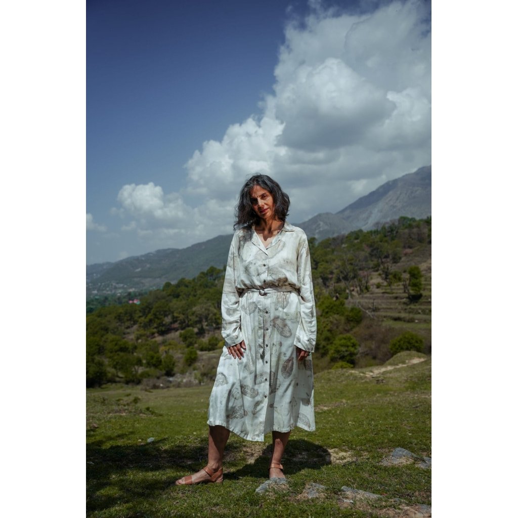 Lotus Silk Relaxed Dress