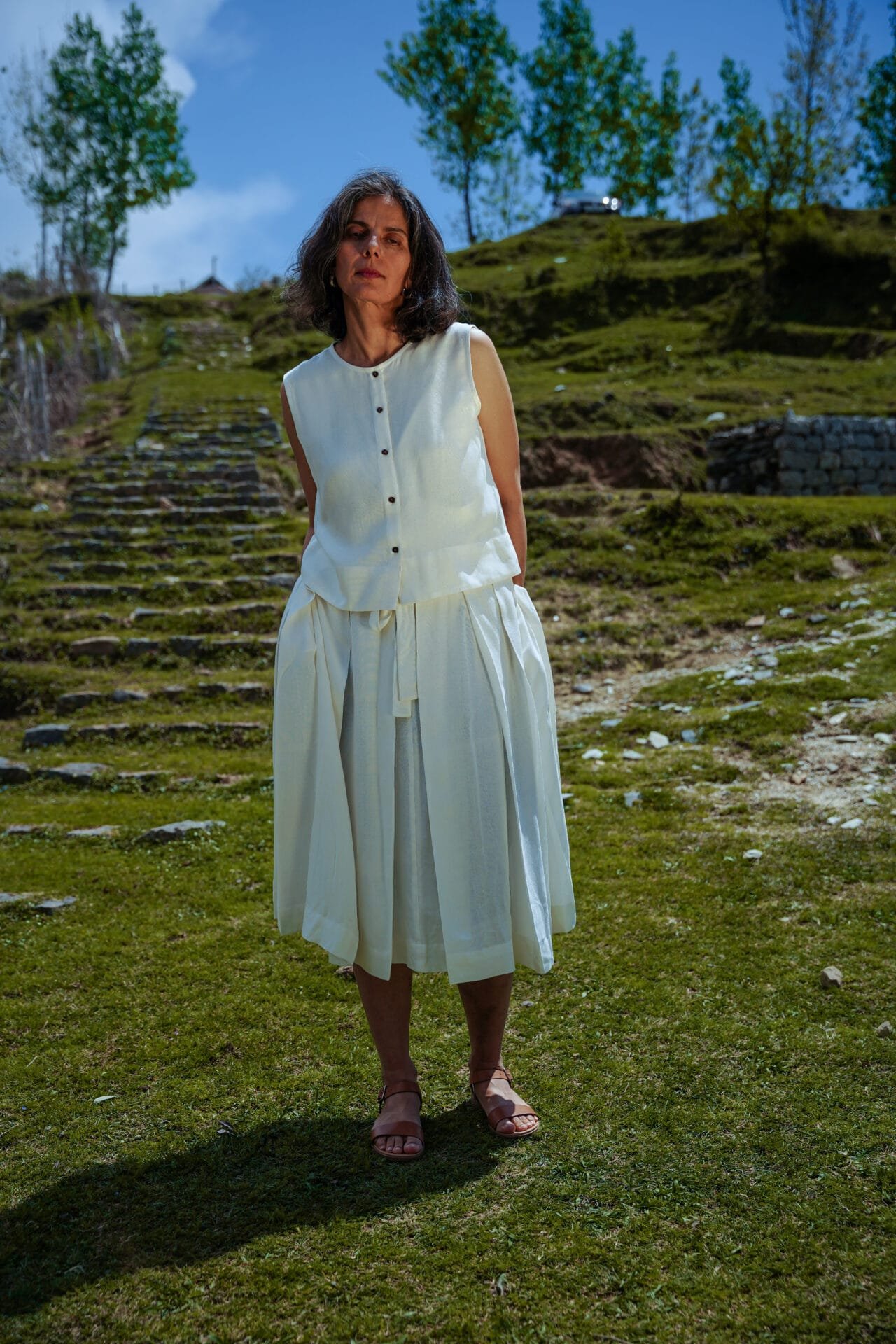 Lotus Silk Button Shirt