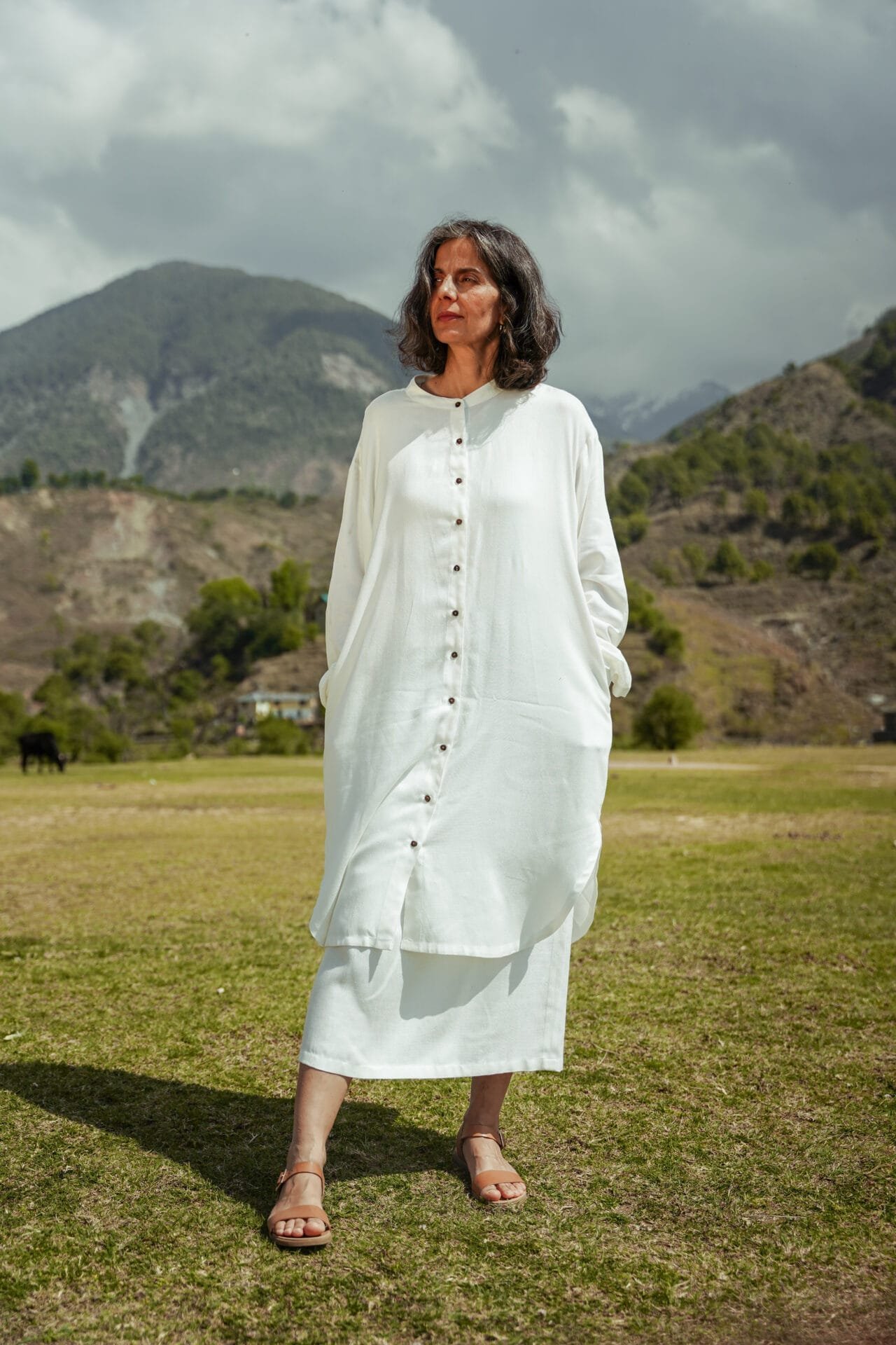 Lotus Silk Button Shirt