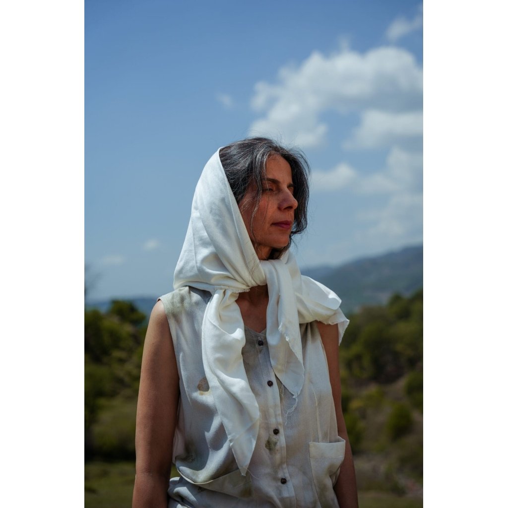 Lotus Silk Square Scarf