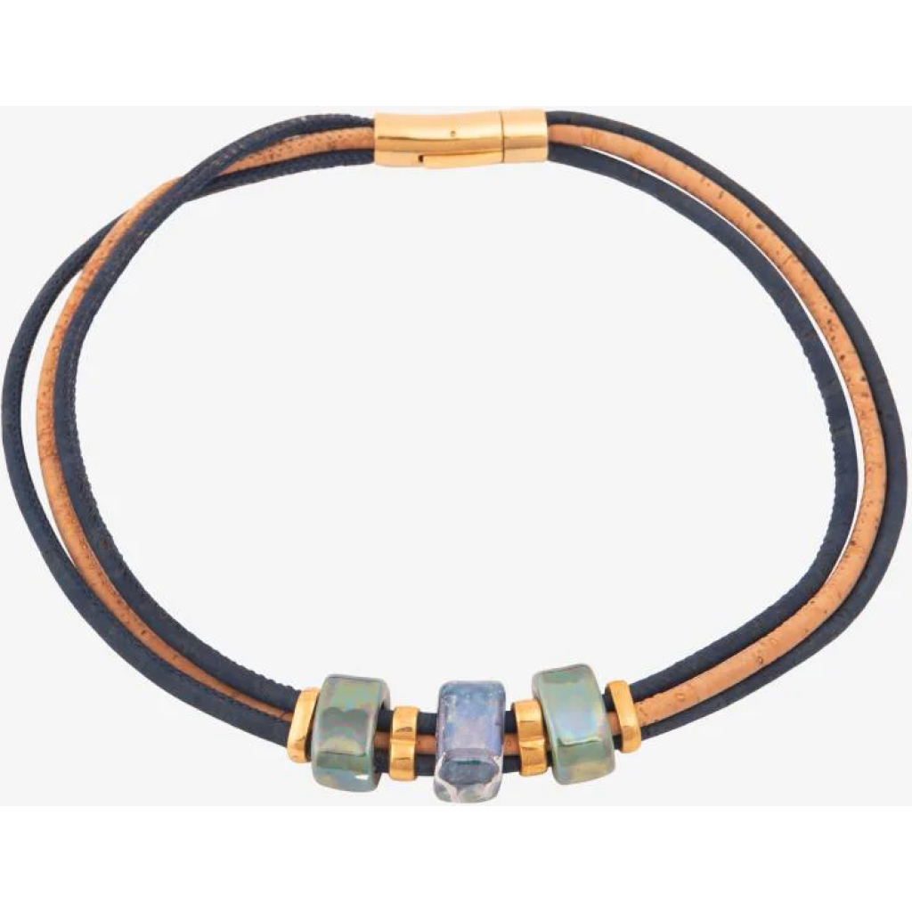 Northern Lights Cork Necklace in Po