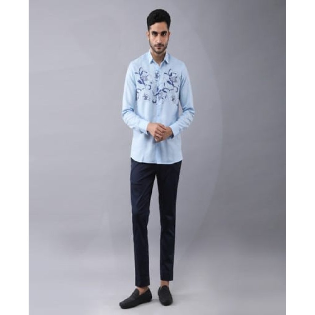 Floral Placement printed shirt.