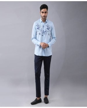 Floral Placement printed shirt.