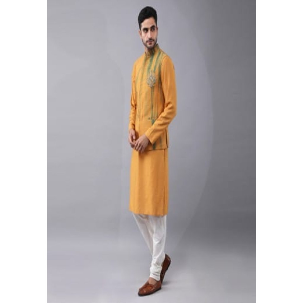 Tie & Dye Bundi Jacket with Pl