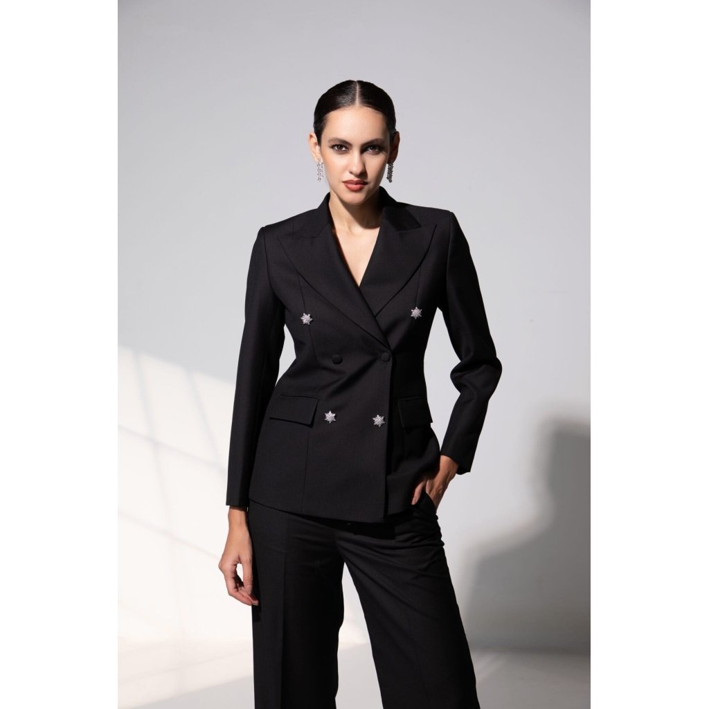 Double Breasted Suit Ensemble in Mi