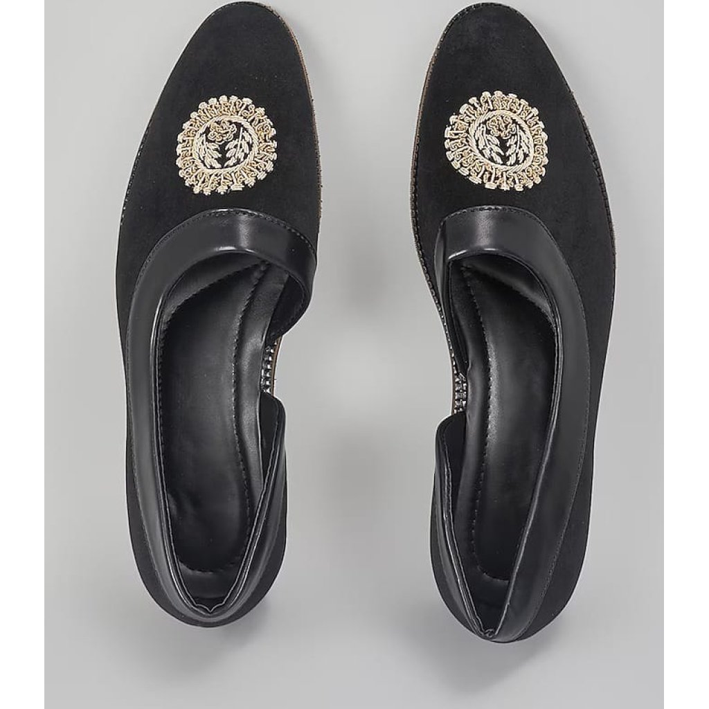 Black Embroidered Peshawaris