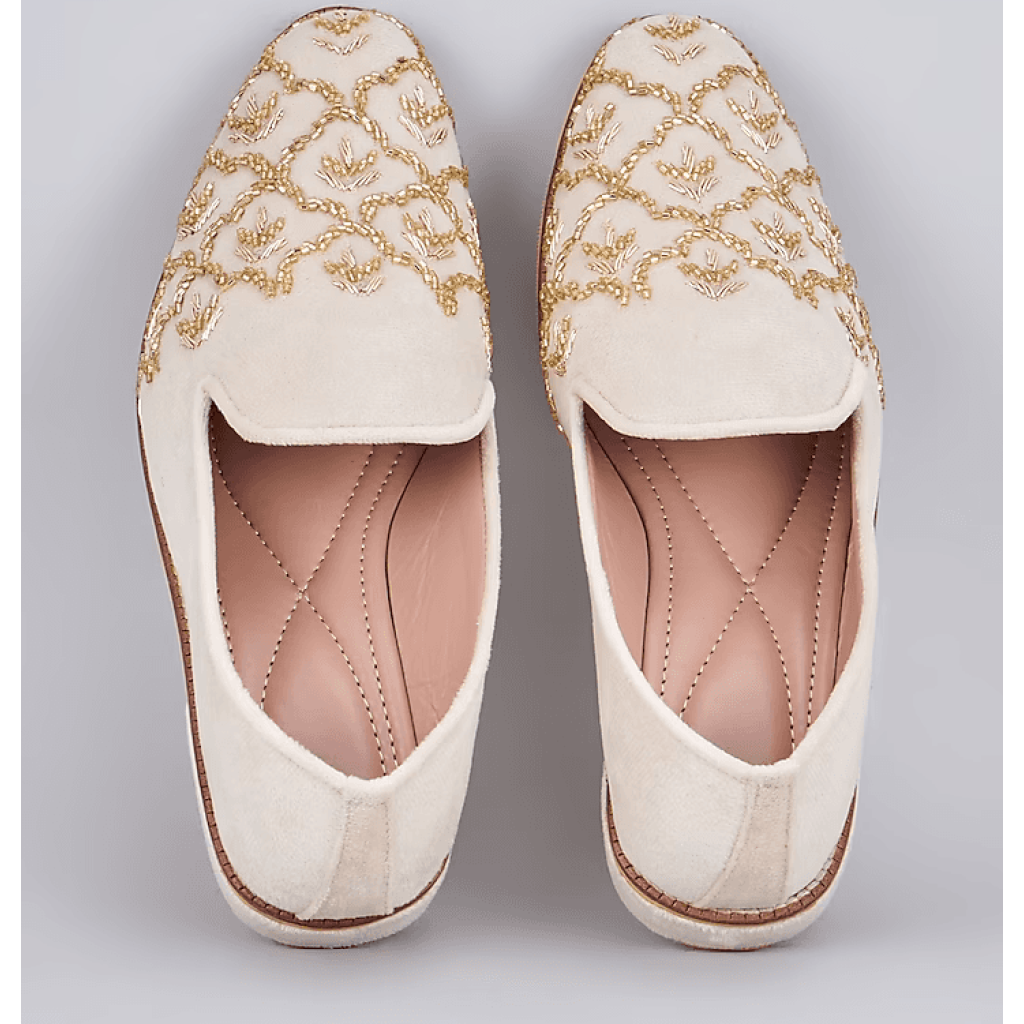 Ivory Mughal Loafers