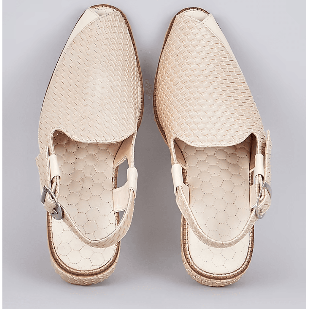 Ivory Herringbone Peshawaris