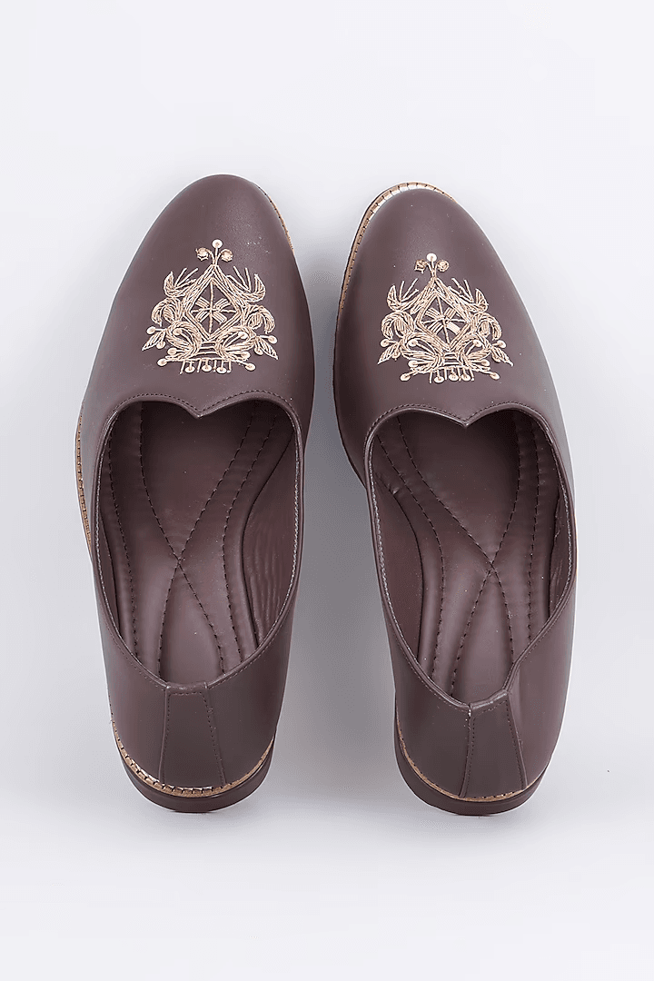 Bon Bon Crown Leather Loafers