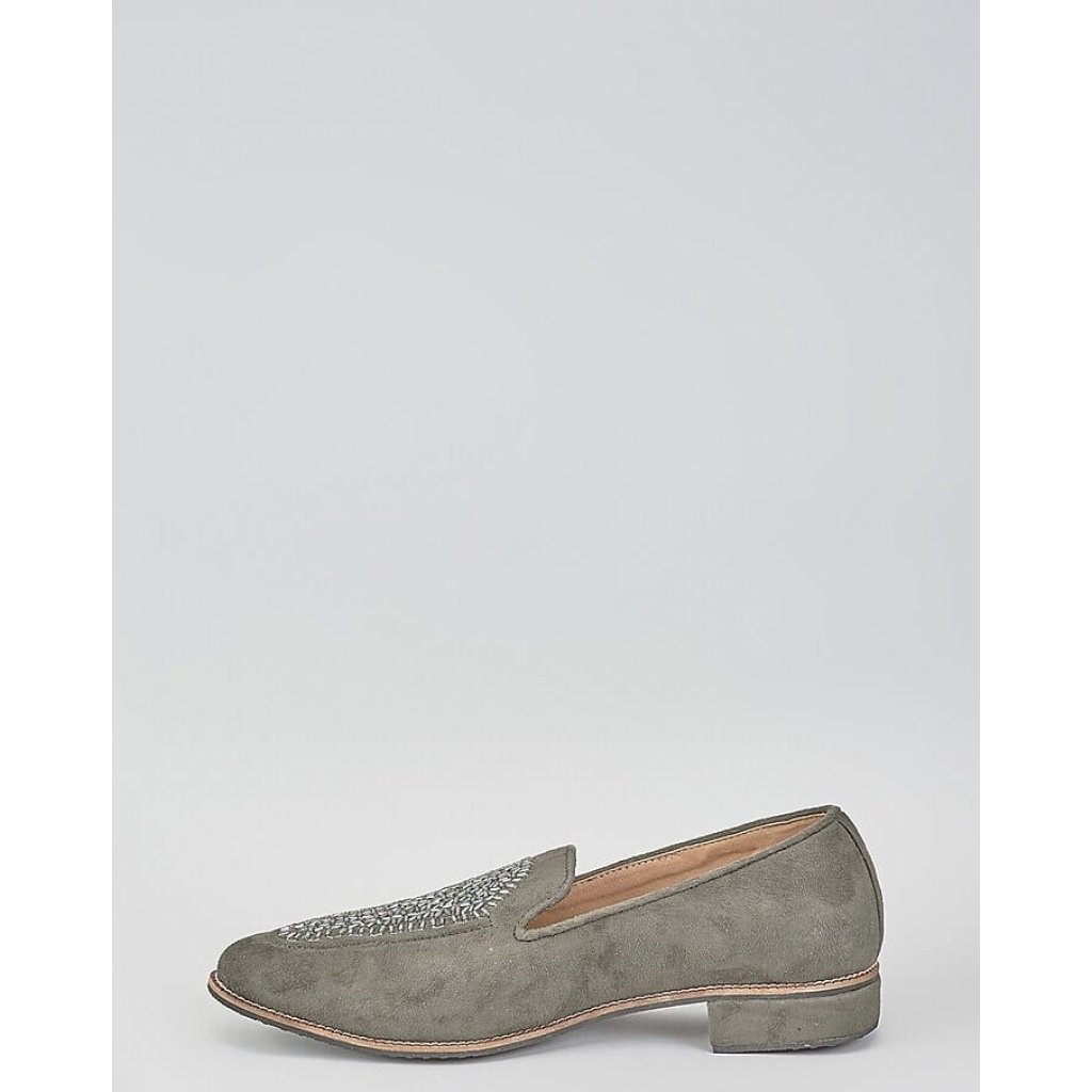 Gunmetal Tube Loafers