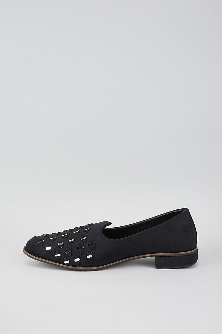 Coal Mirror Maze Loafers