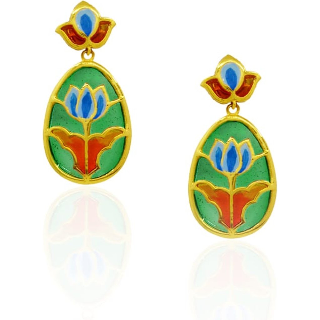Aks Lotus Earrings