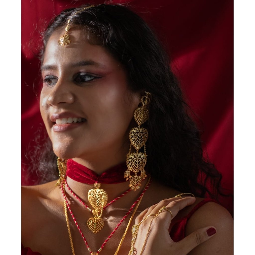 Rakaan Oversized Heart Earrings