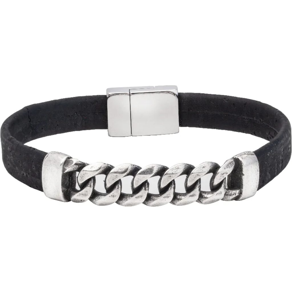 SteelLink Elegance Cork Bracelet