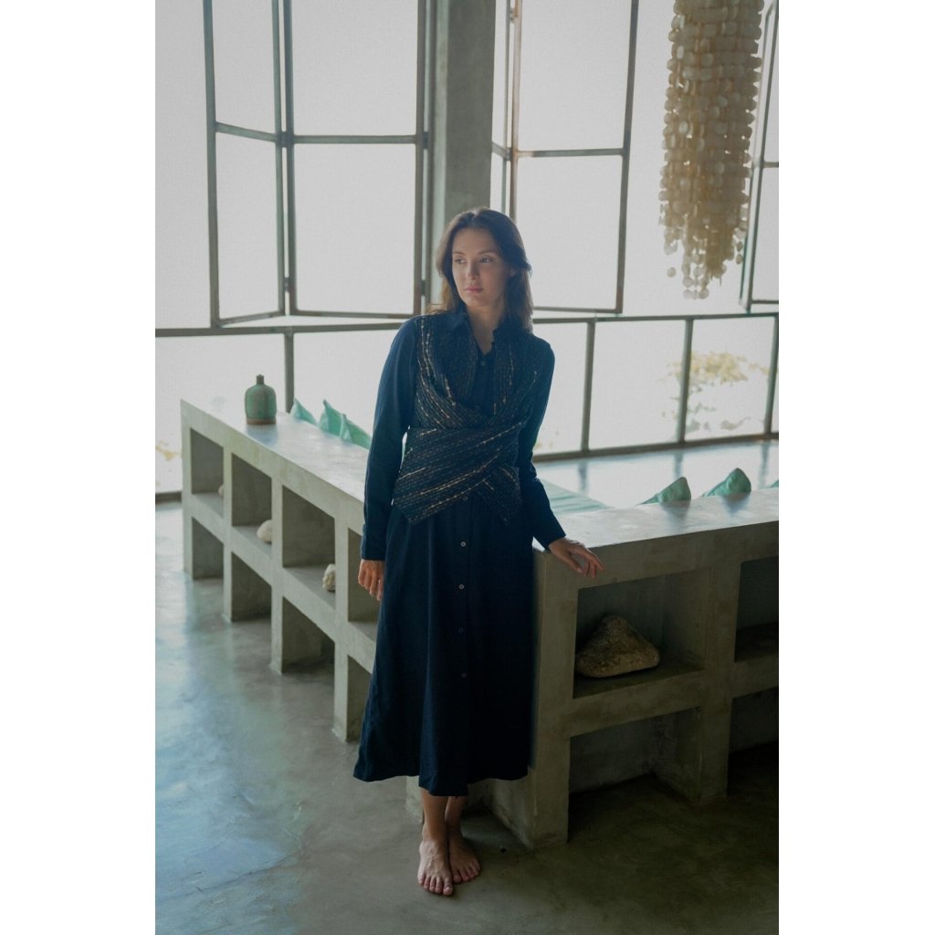 Handwoven Seattle Wrap Long Dress &