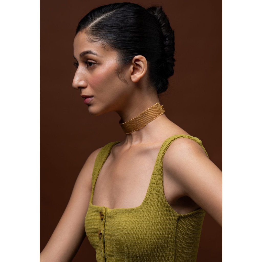 Golden Spiral Meadow Choker