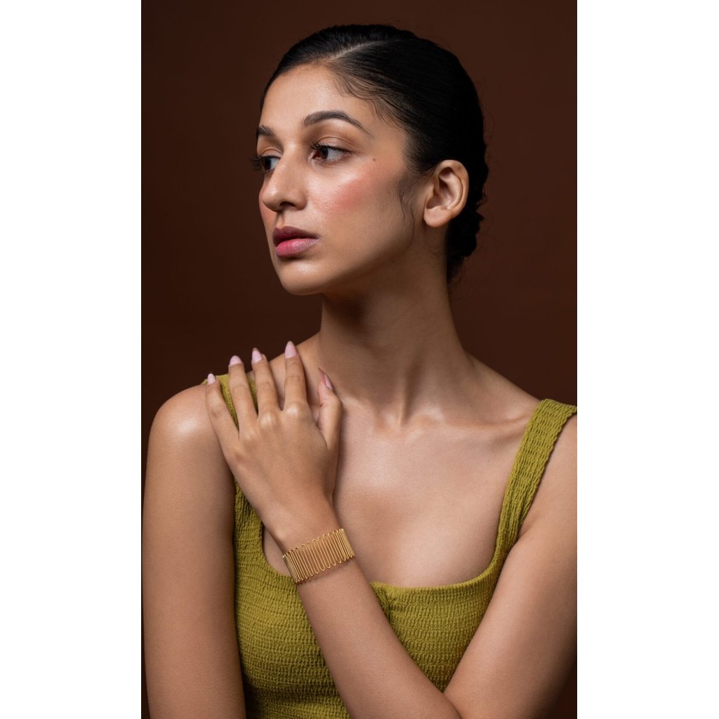 Golden Spiral Meadow Bracelet