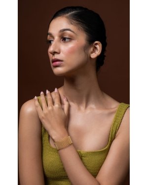 Golden Spiral Meadow Bracelet