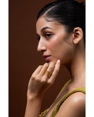 Golden Spiral Meadow Ring