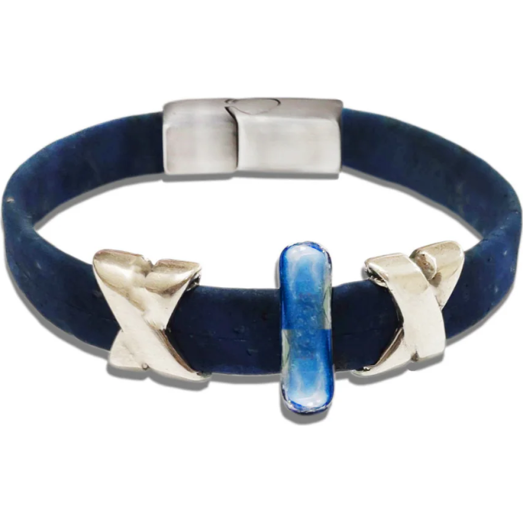 Vegan Cork Arctic Frost Bracelet